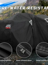 Kemimoto ATV Cover w/ Windproof Straps                                     - B0115-01101BK - Image 3