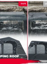 Kemimoto ATV Cab Enclosure Full Vision Heavy Duty Winter Cabin Cover                                     - B0115-01301BK - Image 4