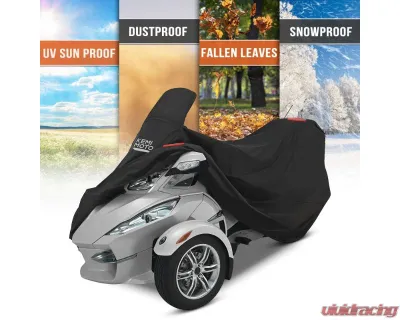 Kemimoto Full Cover w/ Reflective Strips Can-Am Spyder RT - B0115-01401BK
