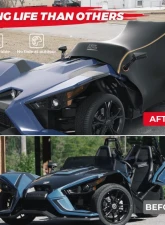 Kemimoto Half Cover Cockpit Cover Polaris Slingshot                                     - B0115-01701BK - Image 4