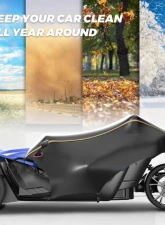 Kemimoto Half Cover Cockpit Cover Polaris Slingshot                                     - B0115-01701BK - Image 7