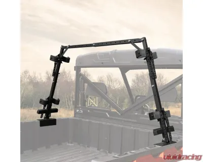 Kemimoto UTV Sporting Clays Shotgun Holders / Universal 4 Gun Bed Rack - B0116-00501BK