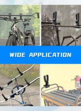 Kemimoto ATV U-Shaped Holder | Mount w/ Rubber StrapsHunting                                     - B0116-00701BK - Image 5