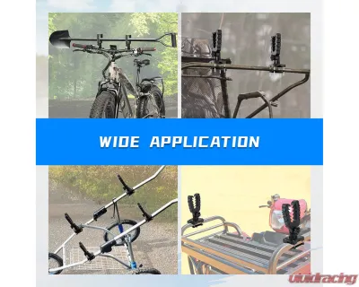 Kemimoto ATV U-Shaped Holder | Mount w/ Rubber StrapsHunting - B0116-00701BK