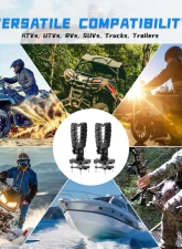 Kemimoto ATV U-Shaped Holder | Mount w/ Rubber StrapsHunting                                     - B0116-00701BK - Image 6