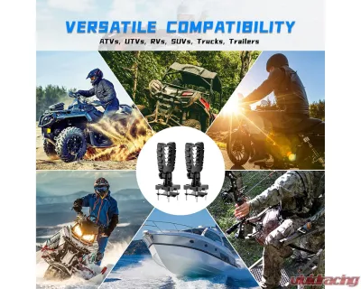 Kemimoto ATV U-Shaped Holder | Mount w/ Rubber StrapsHunting - B0116-00701BK