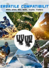 Kemimoto UTV | ATV U-Bracket Mount Grip                                     - B0116-00801BK - Image 9