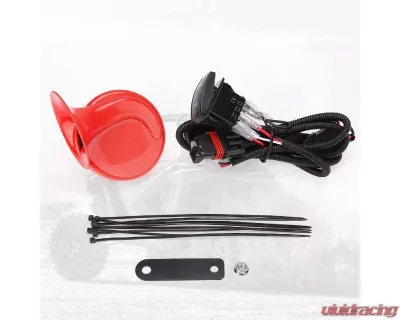 Kemimoto UTV Horn Kit w/ Rocker Switch 12V Polaris RZR Ranger / PRO XP | Can Am 2013-2023 - B0117-00202BK