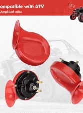 Kemimoto UTV Horn Kit w/ Rocker Switch 12V Polaris RZR Ranger / PRO XP | Can Am 2013-2023                                     - B0117-00202BK - Image 4
