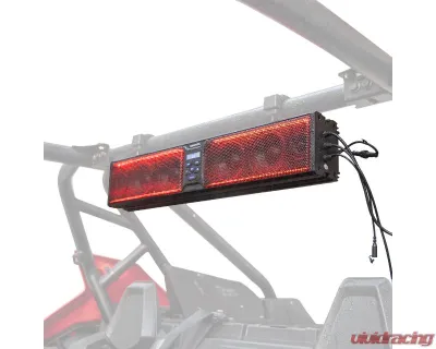 Kemimoto UTV Sound Bar RGB 26'' Bluetooth Multicolor Lights 500W Amplifier 1.75''-2'' Roll Bar - B0117-01801BK