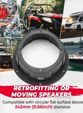 Kemimoto Single 6.5" Speaker Pod UTVs / RVs / Cars / Boats / Trunks / Trailers                                     - B0117-02001BK - Image 6