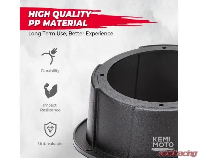 Kemimoto Single 6.5" Speaker Pod UTVs / RVs / Cars / Boats / Trunks / Trailers - B0117-02001BK