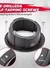 Kemimoto Single 6.5" Speaker Pod UTVs / RVs / Cars / Boats / Trunks / Trailers                                     - B0117-02001BK - Image 9