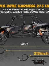 Kemimoto Turn Signal Kit w/ Column Turn Switch | 105D Horn Polaris / Can-Am / Pioneer / Talon                                     - B0401-00602BK - Image 5