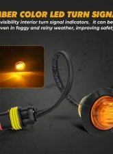 Kemimoto Turn Signal Kit w/ Column Turn Switch | 105D Horn Polaris / Can-Am / Pioneer / Talon                                     - B0401-00602BK - Image 7