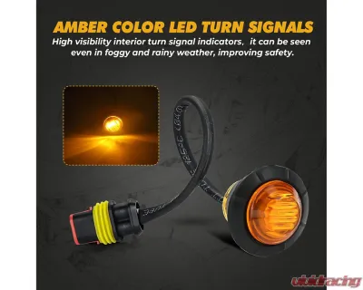 Kemimoto Turn Signal Kit w/ Column Turn Switch | 105D Horn Polaris / Can-Am / Pioneer / Talon - B0401-00602BK