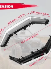 Kemimoto Turn Signal LED Center Grill Fang Light Polaris RZR PRO XP                                     - B0801-00303CL - Image 2