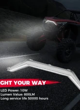 Kemimoto Turn Signal LED Center Grill Fang Light Polaris RZR PRO XP                                     - B0801-00303CL - Image 4