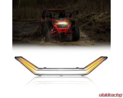 Kemimoto Turn Signal LED Center Grill Fang Light Polaris RZR PRO XP - B0801-00303CL