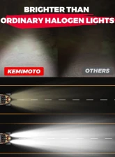 Kemimoto LED Headlight Light Bulb / H13 CSP Chips Led Head Light Bulbs 2pc Polaris RZR Ranger                                     - B0801-00602 - Image 8
