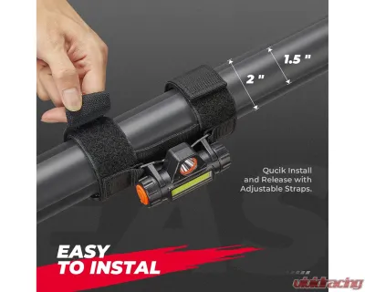 Kemimoto Dome Interior Lights1.75''-2'' Roll Bar Polaris RZR | Can Am Talon | Kawasaki - B0801-00802BK