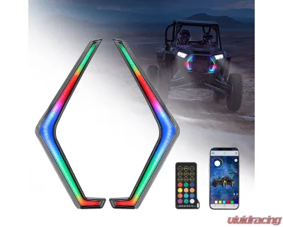 Kemimoto RGB Turn Signal Lights Fang Light Polaris RZR XP 1000 Turbo 2019-2022 - B0801-02102CL