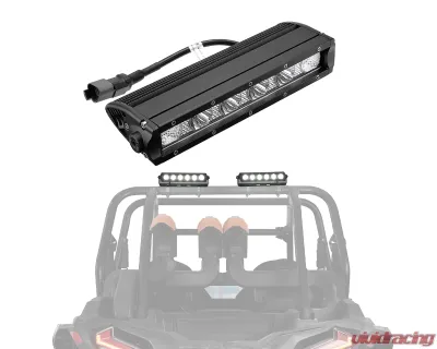 Kemimoto UTV LED Light Bar 8" K Glow 26W Off Road Flood Spot Beam Combo - B0801-03301BK