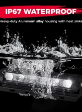 Kemimoto UTV LED Light Bar 8" K Glow 26W Off Road Flood Spot Beam Combo                                     - B0801-03301BK - Image 5