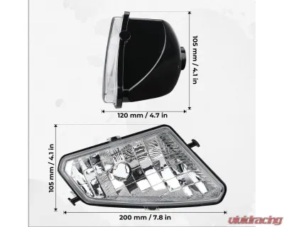 Kemimoto Left Right Headlights Assembly Sportsman 500 HO Efi 2006-2010 - B0801-03801CL