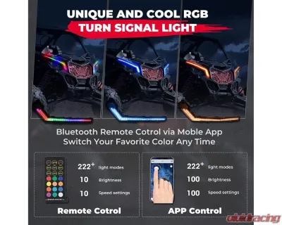 Kemimoto RGB Fang Lights / Signature Light Assembly Can-Am Maverick X3 / MAX - B0803-00202CL