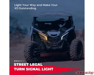 Kemimoto RGB Fang Lights / Signature Light Assembly Can-Am Maverick X3 / MAX - B0803-00202CL