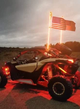 Kemimoto 2pc 4ft LED Whip Lights w/ Bluetooth Can-Am | Polaris RZR                                     - B0804-01902CL - Image 10