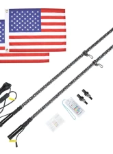 Kemimoto 5FT UTV ATV Spiral Whip Light w/ RF Remote Control 2pc                                     - B0804-02001CL - Image 6