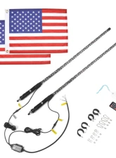 Kemimoto 2pc 5t UTV ATV Spiral Whip Light w/ RF Remote Control | Bluetooth Control                                     - B0804-02002CL - Image 8