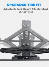 Kemimoto UTV Spare Tire MountPolaris Ranger General 1000 26"- 33" Spare Tire Carrier Rack                                     - B1001-01301BK - Image 3