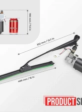 Kemimoto 12V Electric Windshield Wiper Kit 16" UTV Polaris RZR / Ranger | Can-Am                                     - B1201-00901 - Image 2