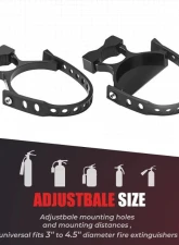 Kemimoto UTV Fire Extinguisher Holder Polaris RZR / Can Am X3 / Kawasaki Teryx                                     - B1201-02302BK - Image 2