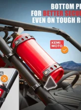 Kemimoto UTV Fire Extinguisher Holder Polaris RZR / Can Am X3 / Kawasaki Teryx                                     - B1201-02302BK - Image 4
