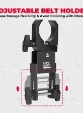 Kemimoto Drive Belt Mount1.5"-2" Roll Bars UTV Universal                                     - B1201-03301BK - Image 4