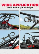 Kemimoto Drive Belt Mount1.5"-2" Roll Bars UTV Universal                                     - B1201-03301BK - Image 5