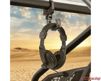 Kemimoto Roll Cage Helmet Hooks 1.6"-2" Roll Bar Polaris RZR Ranger / Can Am X3 / Kawasaki Teryx - B1201-04101BK