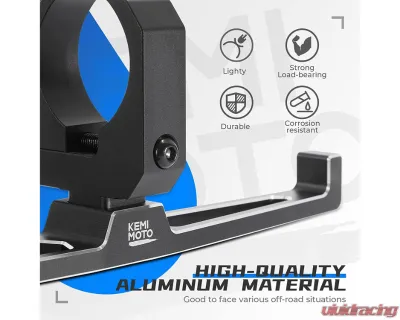 Kemimoto UTV Hanger Headset Helmet w/ 1.5"-2" Roll Cage Can Am X3 / Polaris RZR Ranger - B1201-04201BK