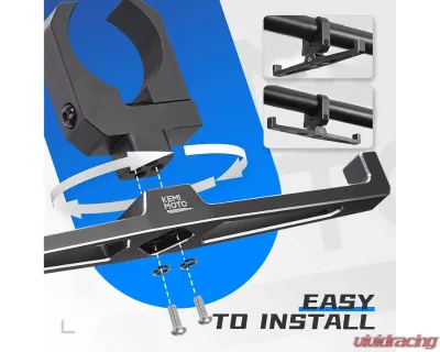 Kemimoto UTV Hanger Headset Helmet w/ 1.5"-2" Roll Cage Can Am X3 / Polaris RZR Ranger - B1201-04201BK