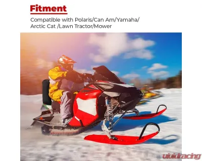 Kemimoto 600D Waterproof Snowmobile Cover s up to 119"-127" L / Heavy Duty Storage Trailerable Cover - B1303-00201BK