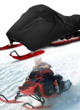 Kemimoto 600D Waterproof Snowmobile Cover s up to 119"-127" L / Heavy Duty Storage Trailerable Cover                                     - B1303-00201BK - Image 9