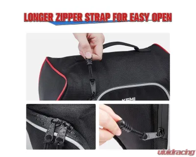 Kemimoto Upgraded 1680D Snowmobile Under Seat BagPolaris Indy 550 600 800 RMK 800 Pro RMK 600 Dragon 800 - B1303-00301BK