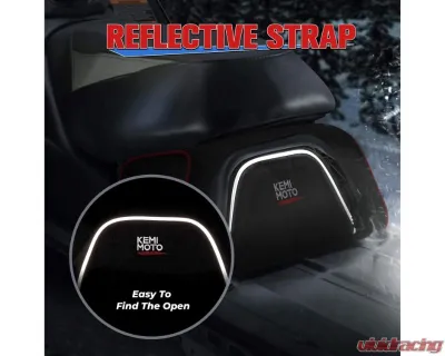 Kemimoto Upgraded 1680D Snowmobile Under Seat BagPolaris Indy 550 600 800 RMK 800 Pro RMK 600 Dragon 800 - B1303-00301BK