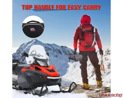 Kemimoto Upgraded 1680D Snowmobile Under Seat BagPolaris Indy 550 600 800 RMK 800 Pro RMK 600 Dragon 800 - B1303-00301BK
