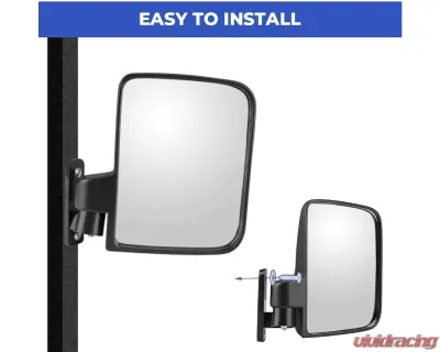 Kemimoto Golf Cart Side Mirror w/ LED Turn Signal Light Club Car Ezgo Drive 29 - B1406-00201BK