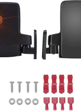 Kemimoto Golf Cart Side Mirror w/ LED Turn Signal Light Club Car Ezgo Drive 29                                     - B1406-00201BK - Image 5